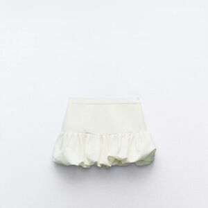 NEWWW ZARA SIZE XS LINEN BLEND BALOON SKIRT